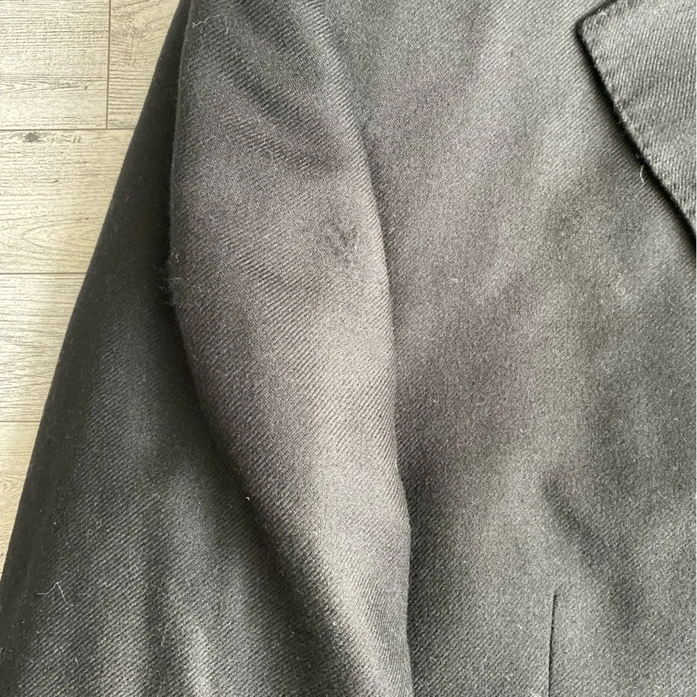 Black John W. Nordstrom Loro Piana 100%‎ Cashmere Blazer Jacket Size 40